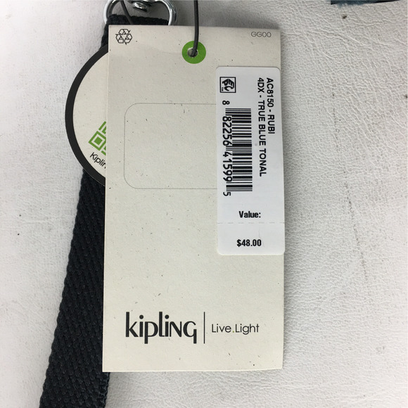 Kipling AC8150 Rubi Wallet, Women's Size 7.5" x 3.75" x 1.5" - True Blue Tonal - Picture 8 of 13